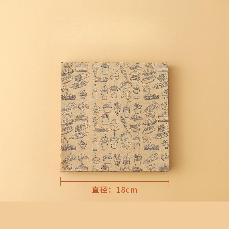 Frittiertes Hähnchen Pommes Öl-Abtrennblech Papier Burger Brot Öl-absorbierendes Papier Sandwich-Verpackungspapiere Backbleche Kuchen Bento-Boxen Polsterpapier