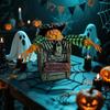 Halloween Scary Animated Toys (4 Styles) - Sound-Activated Moving Eyes, Light-Up & Spooky Sounds, 3xAA Battery Operated For Haunted House, Party Decor
