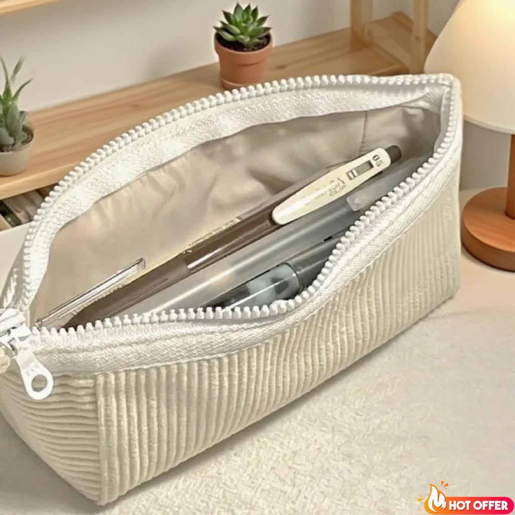 Canvas Lovely Pencil Capacity High Cartoon Pencil Bag Korea Storage Stationery Washable Case Bag Cute Fashion