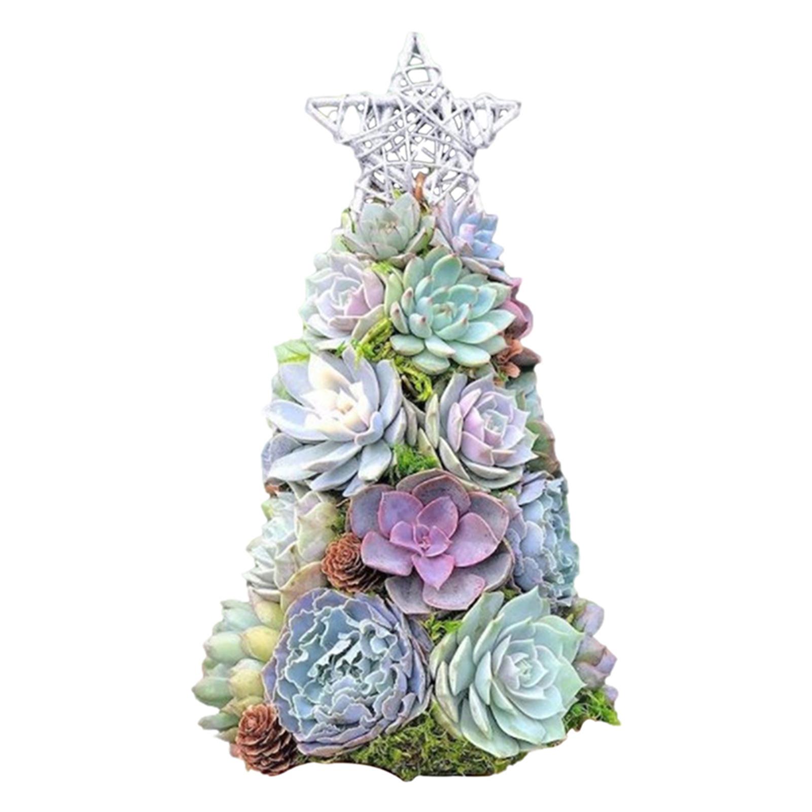 

Resin Christmas Tree,Simulatied Succulents Christmas Tree Ornament,Creative Resin Crafts For Home Living Room Garden Decor New