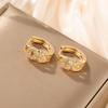 Crystal Diamond Bow Earrings: Exquisite 8-Shaped Geometric Studs In European-American Fashion