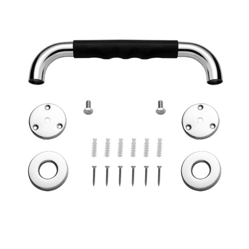 1Pc Grab Bar For Bathtubs And Showers 304 Stainless Steel Silicone Anti Slip Bathroom Safety Handle For Elderly Senior