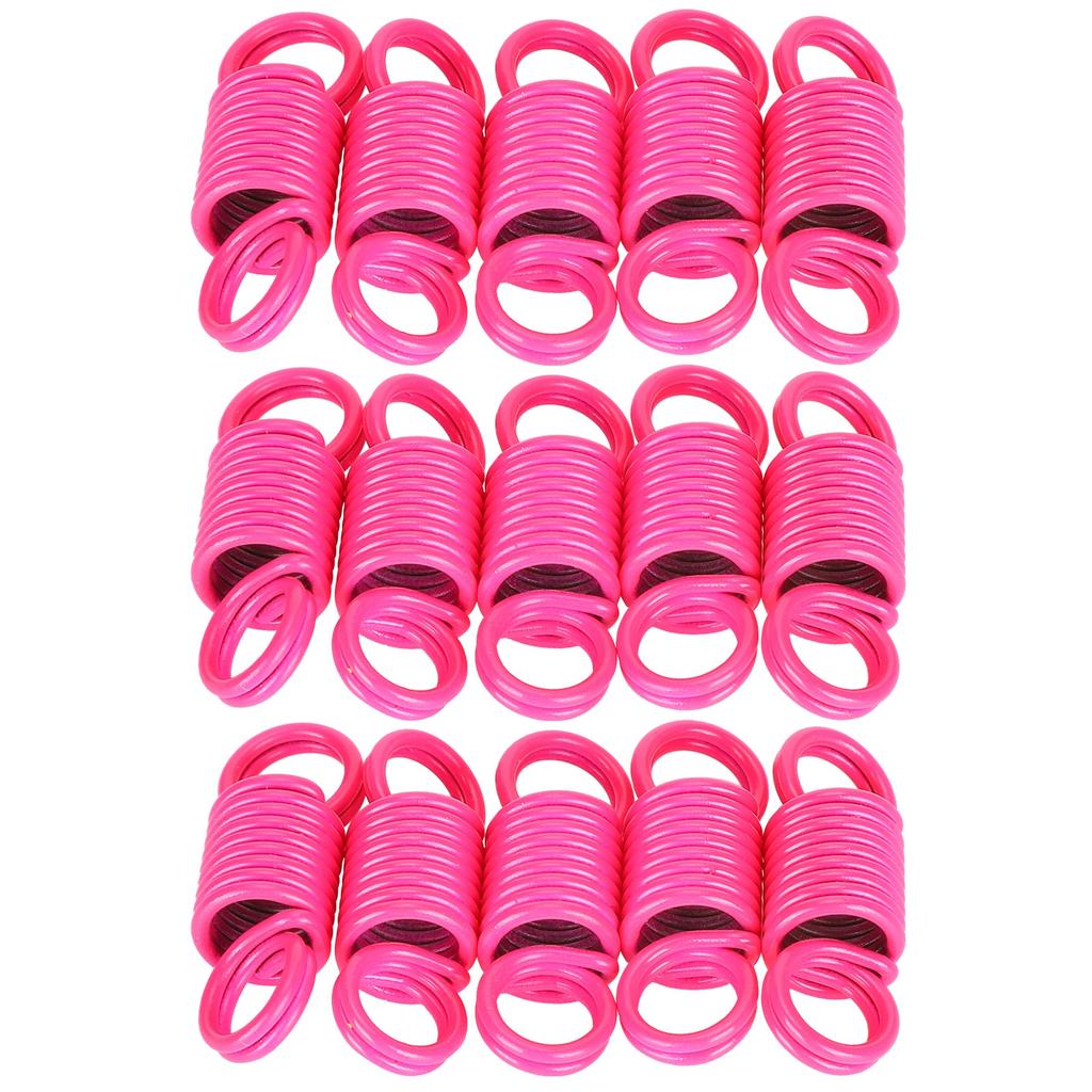 15Pcs Extension Spring Colorful Compression Small Tension Springs for Bag Strap AdapterRose Red