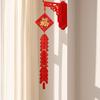 2pcs Chinese Style New Year Hanging Decoration Blessing Traditional Firecracker String Pendant Tassel Lucky Bag