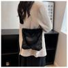 Fashion Love Heart Clutch Bag Versatile Women's 2023 New Fall Winter Large Capacity Shoulder Crossbody Bag Soft Plush Tote Bag