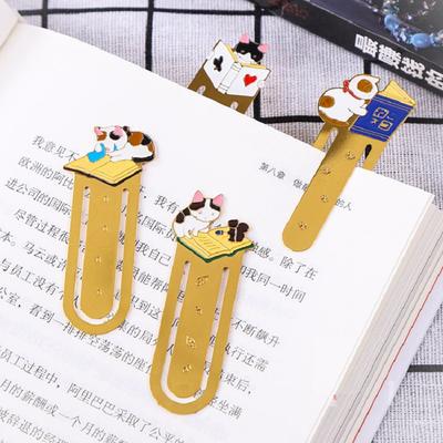 Book Marks for Books Bookmark Cat Anime Bookmark Metal Bookmark Tell Separator Books Travelers Notebook Accessories Stationery