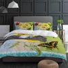 Flower Sunflower Butterfly Postmark Duvet Cover With Pillow Case Custom 3pcs Bedding Set Quilt Cover Double Bed Home Textile