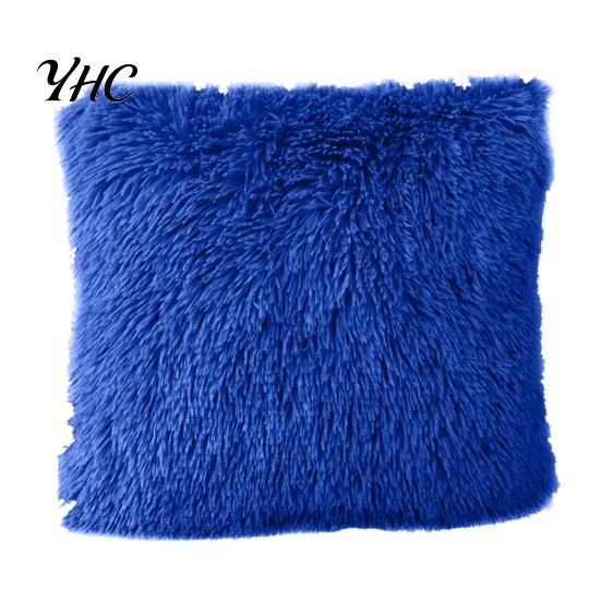 Warm Soft Fluffy Throw Pillow Case Cover Cushion Home Bed Sofa Car Decoration