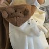 2024 Cute Cartoon Bear Hooded Shawl Blanket - Cozy and Thick for Women
