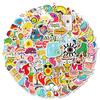 100 Small Size 4cm Small Fresh Mix and Match Stickers Cute Donut Panda Stickers