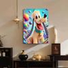 Frozen Elsa & Friends Pearl-Inlaid Frameless Art | Handmade Pearl Craft, Ice Castle Theme, for Frozen Dreamy Home Decor & Gift Option