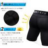 Nesseo Compression Sports Training Base Layer Power Stretch Sports Compression Size Men's Shorts, Shorts, Underwear, Tights, Protection,
