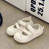 High-value thick-soled sports bag head sandals women's new summer little white shoes with skirts Velcro single shoes