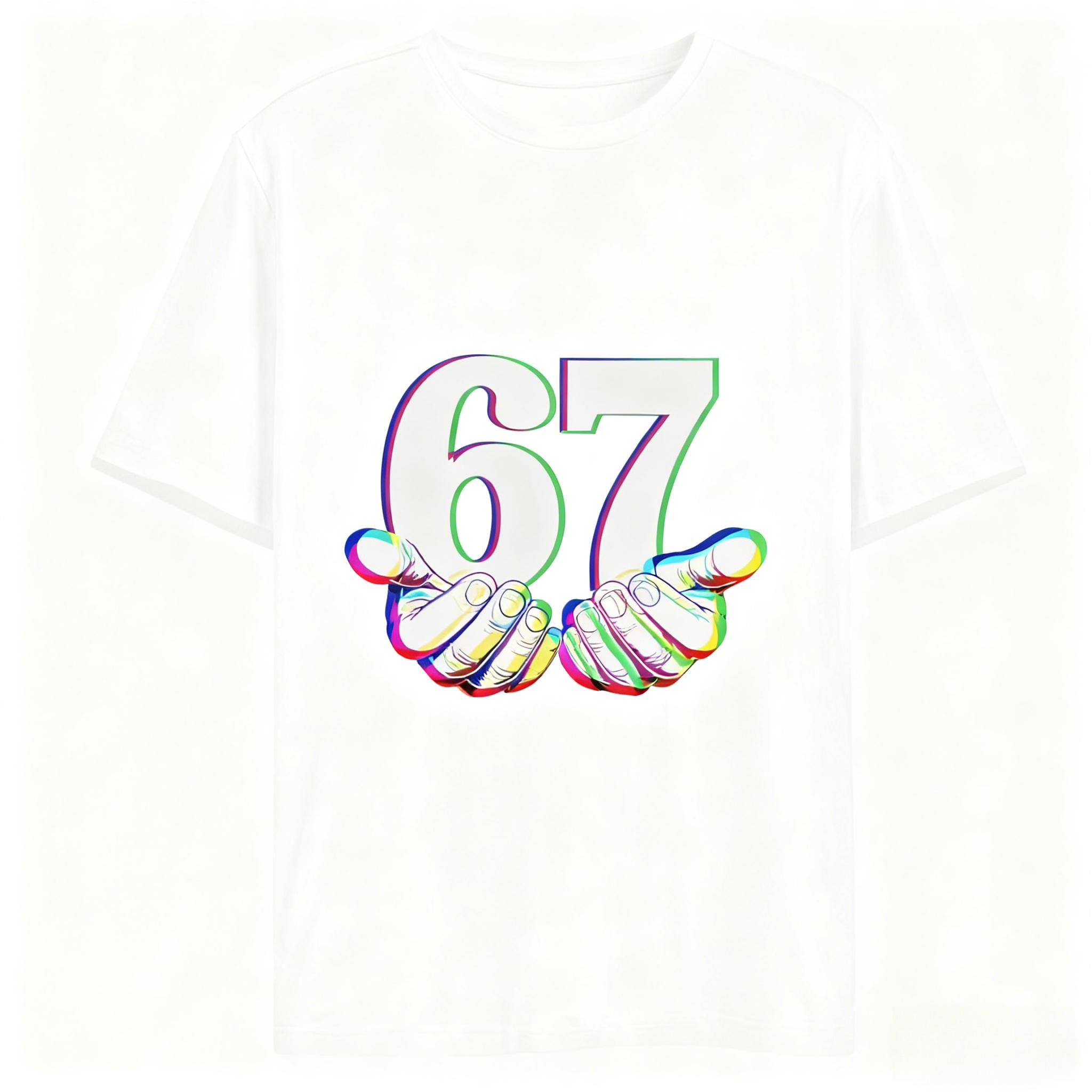 

Six Seven 67 Meme Design Funny 1pcs T-Shirts Set Women Graphic Design Pure Cotton Unisex Fashion Casual Round Neck Loose T-Shirt 3XL