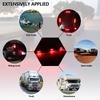 12V 15" 9LED Car Side Marker Signal Lamp Universal Warning Light Indicator Pickup Truck Rear Tail Light Bar Red Bracket Light