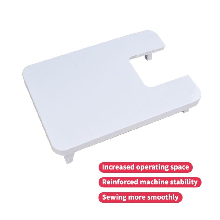 Extension Table for Sewing Machine ABS Construction Sturdy Support Effortlessly Installation Space Saving
