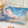 Ins-Style Ink Landscape Dormitory Pillow,Bedside Bedroom Pillow Gift,Nap Creative Living Room Sofa Cushion