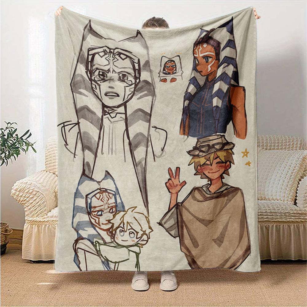 Star Wars Blanket Soft Cozy Great for Office Chair Bed Chair for All Occasions Digital Print Birthday Christmas Gift Blanket