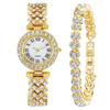 Fashion Rhinestone Women's Roman Numeral Quartz Bracelet Watch