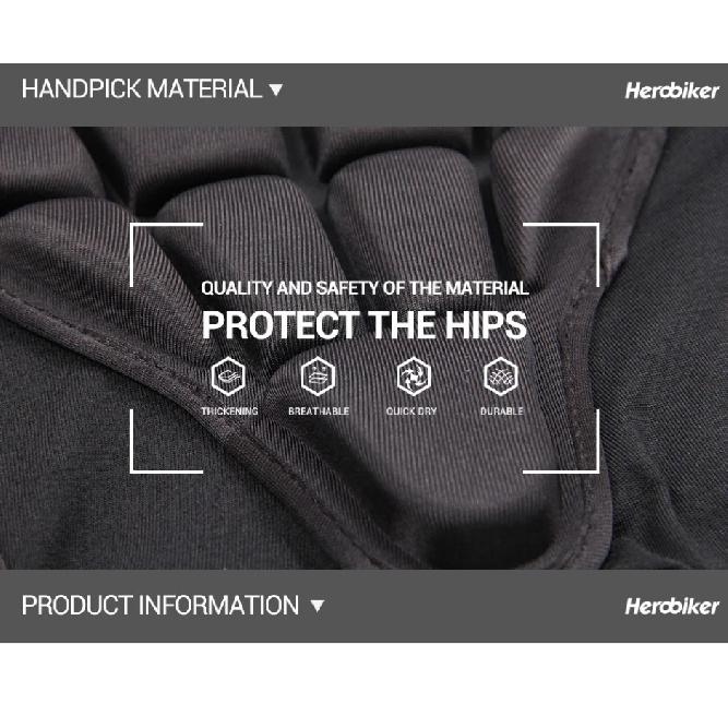 Motorcycle Riding Pants Anti-fall Motorbike Shorts Shock-absorbing Outdoor Sport Protective Gears Thigh Hip Protection Pants