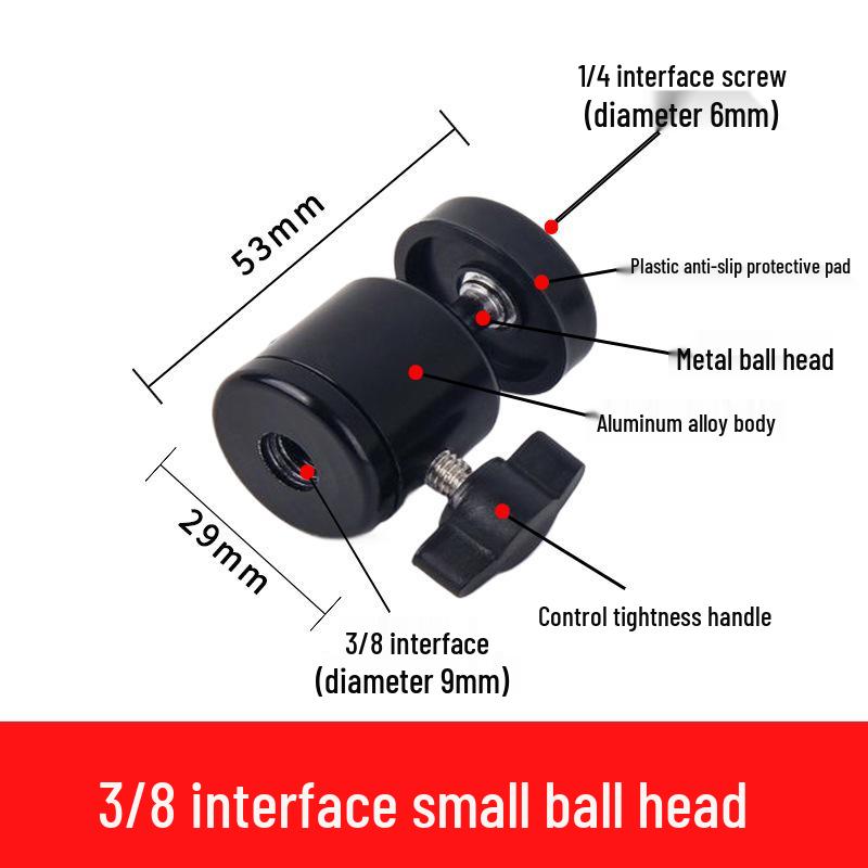 Universal Tripod Mount: Mobile, Tablet & Camera Adapter for Horizontal/Vertical Shooting - Live Streaming Accessory Clip