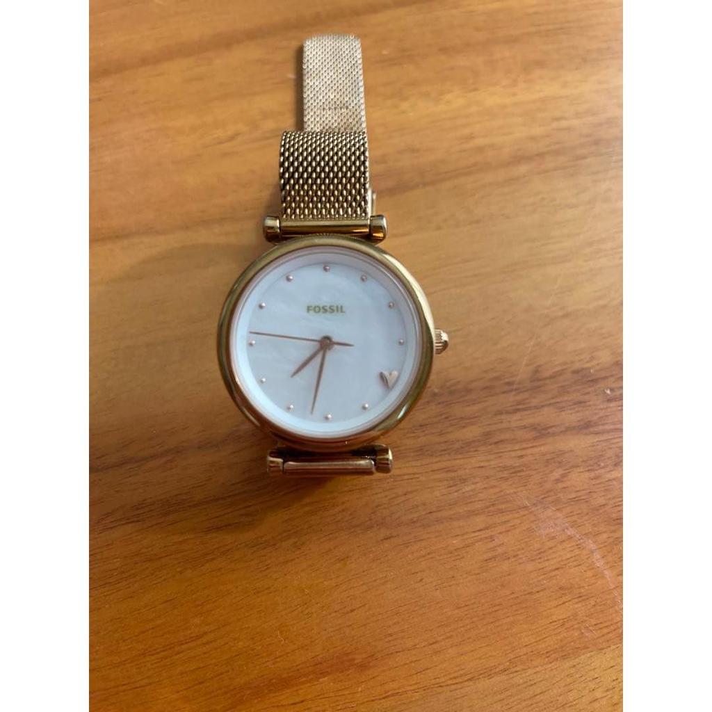 Used FOSSIL Women's Watch Mesh Belt CARLIE MINI