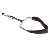 Saxophone Neck Strap for Alto Tenor Sax Breathable Adjustable Instrument Accessories with Metal Hook Brown