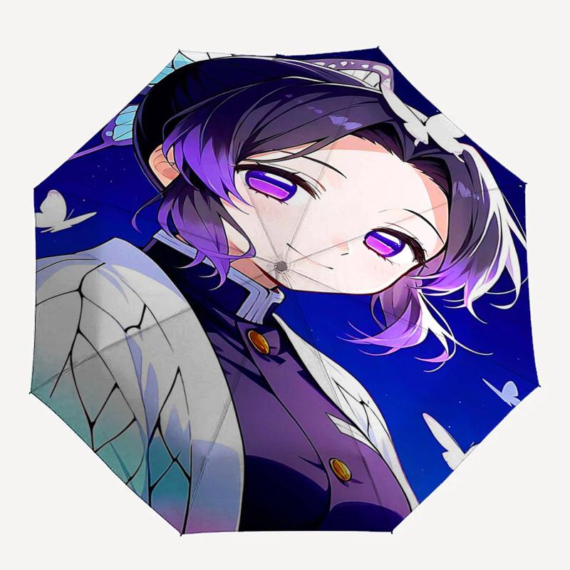 1pc Outdoor Umbrella with Anime Character Design - Automatic Opening/Closing, Portable 3-Fold Design, 8-Bone Iron Frame - Perfect Gift for Fans,