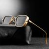 Vintage Steampunk Sunglasses Men  Retro Metal Square Eyewear Trendy  Sun Glasses Shades For Women Lunette De Soleil