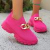 Sneakers Spring and Autumn New Breathable Coconut Shoes Wave Shoes Summer Flying Weaving Daddy Shoes Mesh Shoes