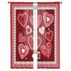 Valentine'S Day Love Romance Sheer Curtains For Living Room Kitchen Window Curtains Bedroom Tulle Voile Curtains