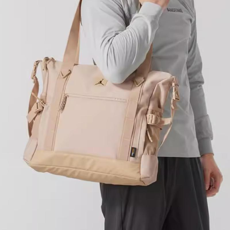 New Jordan Polyester Gym Bag Crossbody Bag Shoulder Bag Medium Size Unisex Pink JD2513033AD-003
