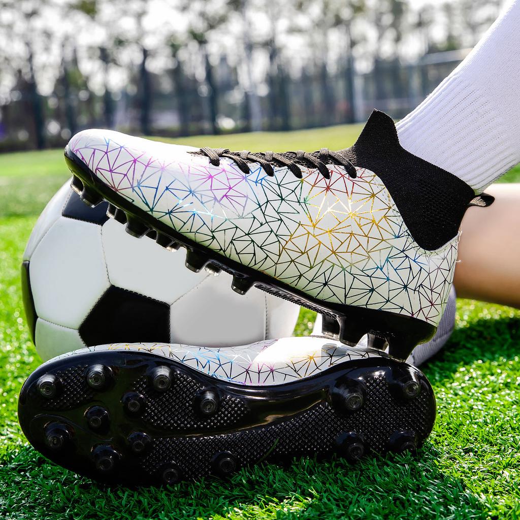 Chuteiras de futebol masculinas, chuteiras respiráveis para adolescentes, chuteiras profissionais de futebol TF/FG, tênis adulto masculino, tamanho 35-45