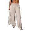 Holiday Style High Waist Wide Leg Elastic Pants