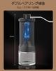DERGUAM Manual Coffee Grinder, Adjustable Coarseness, Fully Washable, Portable, Compact, Grinds Beans and Grains, Easy To Clean (Black)