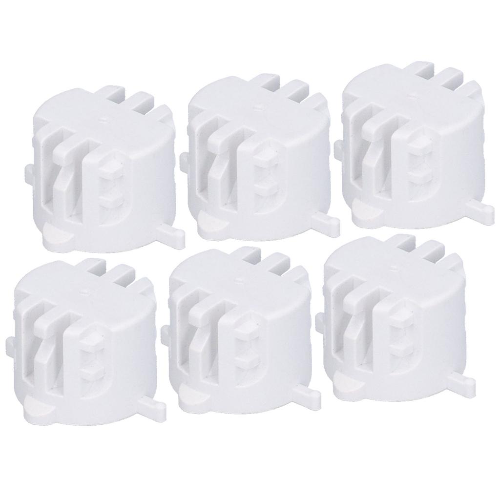 25mm Surfboard Tail Rudder Slot Foot Rope Round Cup Fin Plugs with Screws Key Wrench blanc