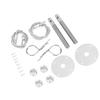 Bonnet Pin Plate Lock, Stainless Steel Engine Hood Pin Plate Bonnet Lock Clip Kit