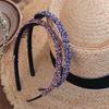 Shiny Rhinestone Headband Plastic Hair Hoop Cute Thin Hairband  Ladies