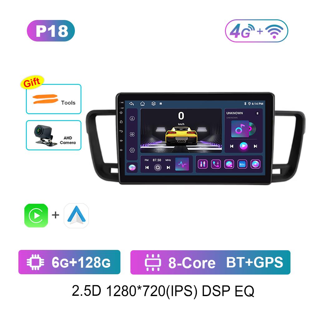 Wireless Carplay Car Video Multimedia player GPS Navi for Peugeot 508 2011 - 2018 WiFi Android Intelligent System 4G IPS Screen