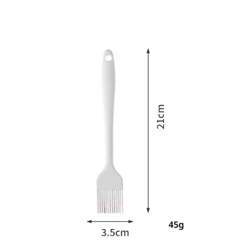 Household Silicone Baking Four-piece Set Non-stick Multifunctional Spatula Whisk High Temperature Resistant Food Clip Oil Brush