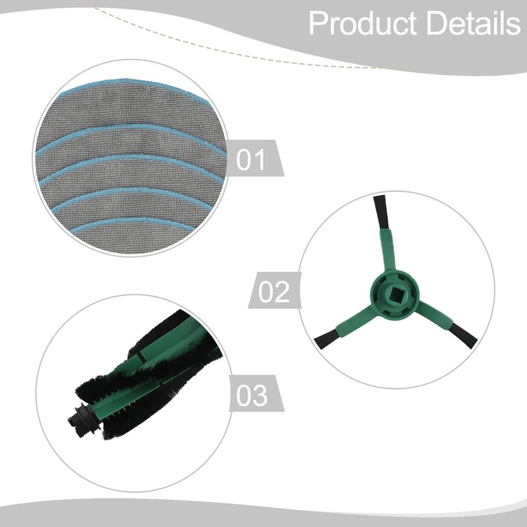 Hauptseitenbürste Filter Mopptuch Für-Roomba Für-Combo Für Essential Roboterstaubsauger