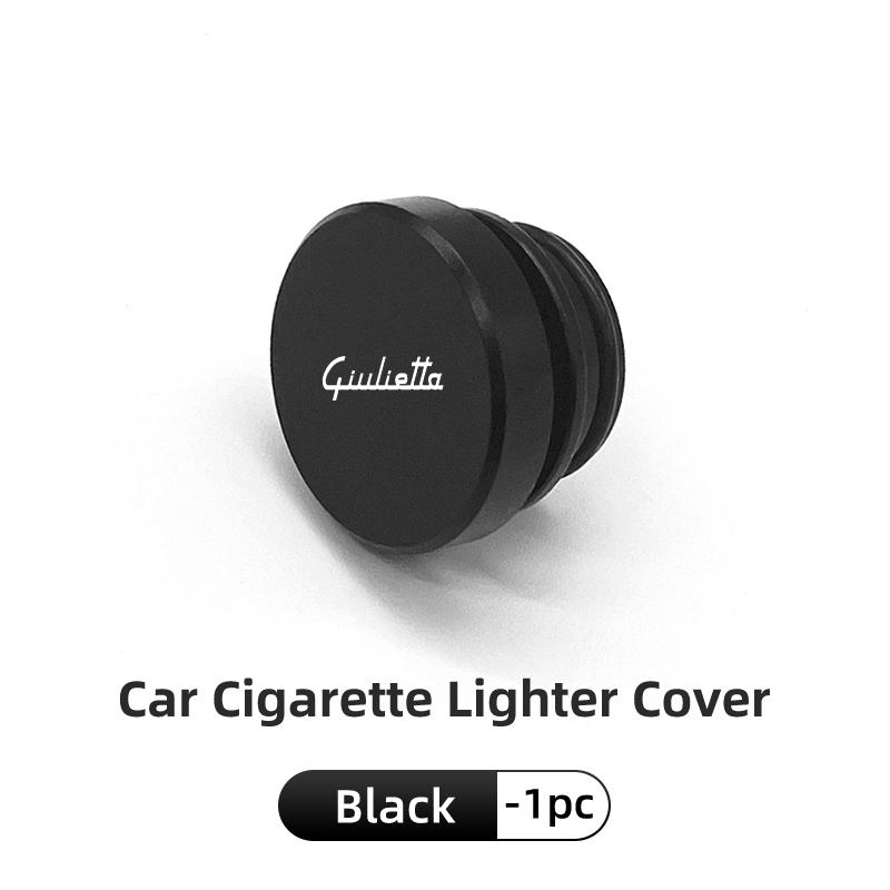 2026 Hot Sticker For Alfa Romeo Car Alloy Cigarette Lighter Plug Cover Dust Protection Cap Interior Accessories GT Stelvio F1 Br
