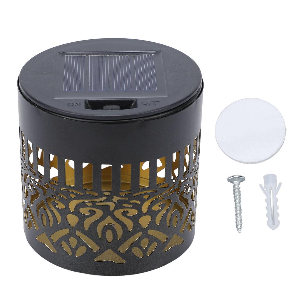 Decorative Solar Mandala Light Metal IP65 Water Proof Outdoor Solar Fence Light for Deck Step Wall Garden Patio Backyard