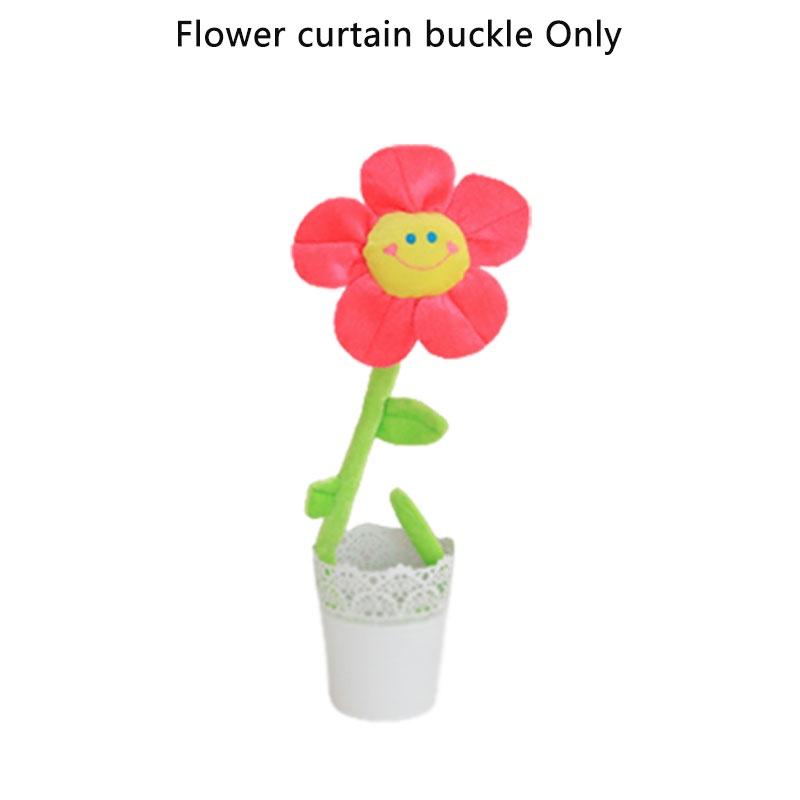 Sunflower Rose Window Treatment Tieback Short Plush 8 Vivid Colors 3 Height Options