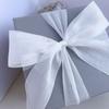 New 4cm 5m Silk Sparkle Ribbon Chiffon Ruffle Mesh Gift Wrap Ribbons Bouquets Bow Sheer Organza Trim DIY Apparel Ribbons