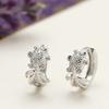 925 Sterling Silver Zircon Buckle Earrings For Women Fashion Exquisite Student Girlfriend Jewelry Accessories Party GiftGood product