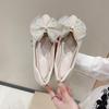 Spring New Xiaoxiangfeng Flats Fairy Pointed Mary Jane Bow Single Shoes
