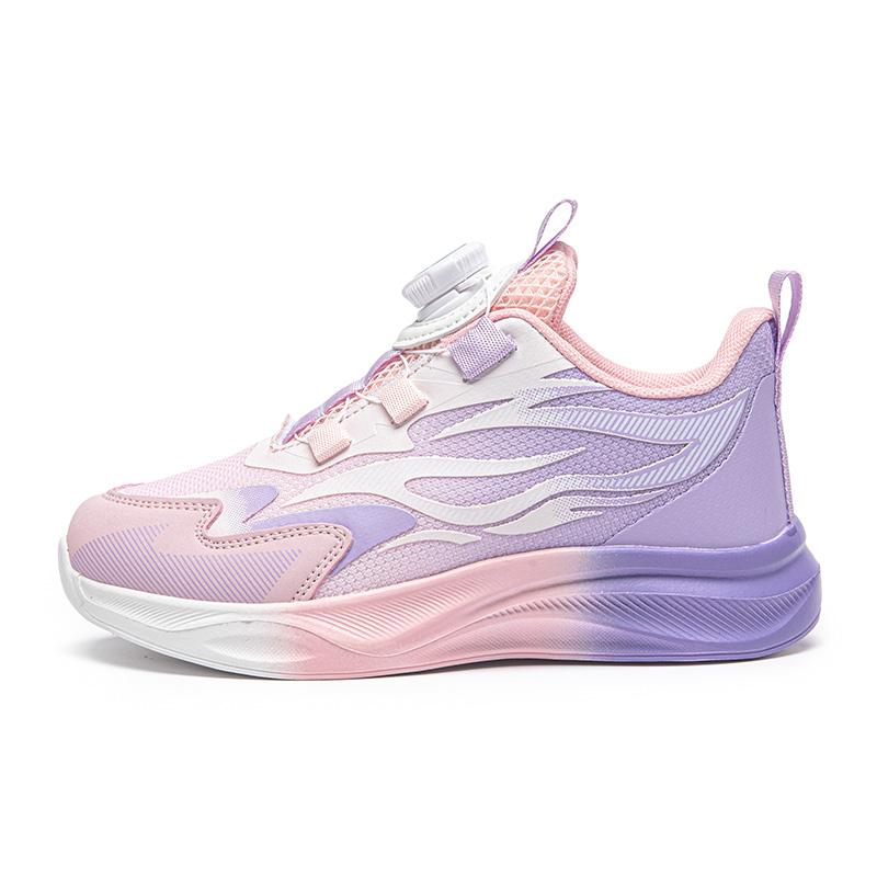 

Children Sports Shoes Fashionable Pink Girls Daily Casual Comfortable Tennis Shoes Breathable Lightweight Mesh Running Sneakers 38 фіолетовий
