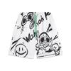 Li Ning League Of Legends Pool Party Collaboration Cartoon Print Straight Leg Cream White All Over Print Casual Shorts Men Shorts AKST829-4