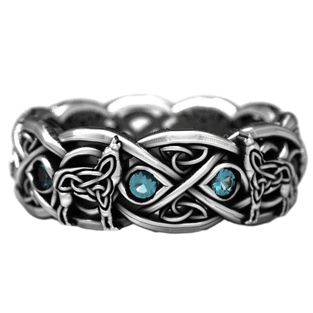 yuwqqoajv Fashionable Ring Best Gift For Those Who Love Vintage Alloy For Unisex Ring Vintage Punk Ring Accessories, CR6474, 9